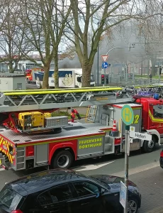 Bierwagen explodiert!